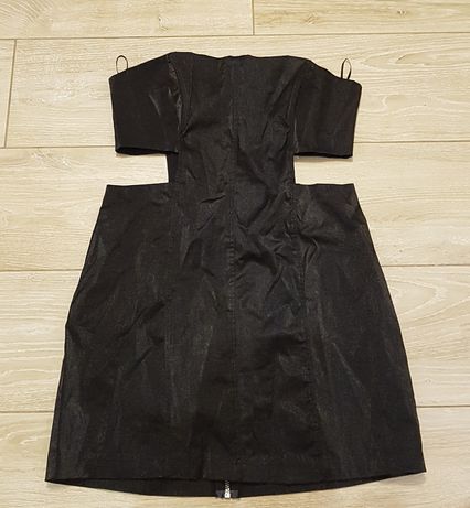 Sukienka elegancka czarna mini Asos rozmiar 38