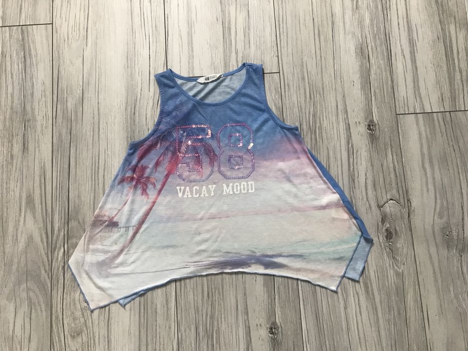 Letnia, plażowa bluzka, tunika H&M 146-152, 10-12 lat