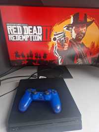 PS4 slim 500 gb + pad +  RDR 2