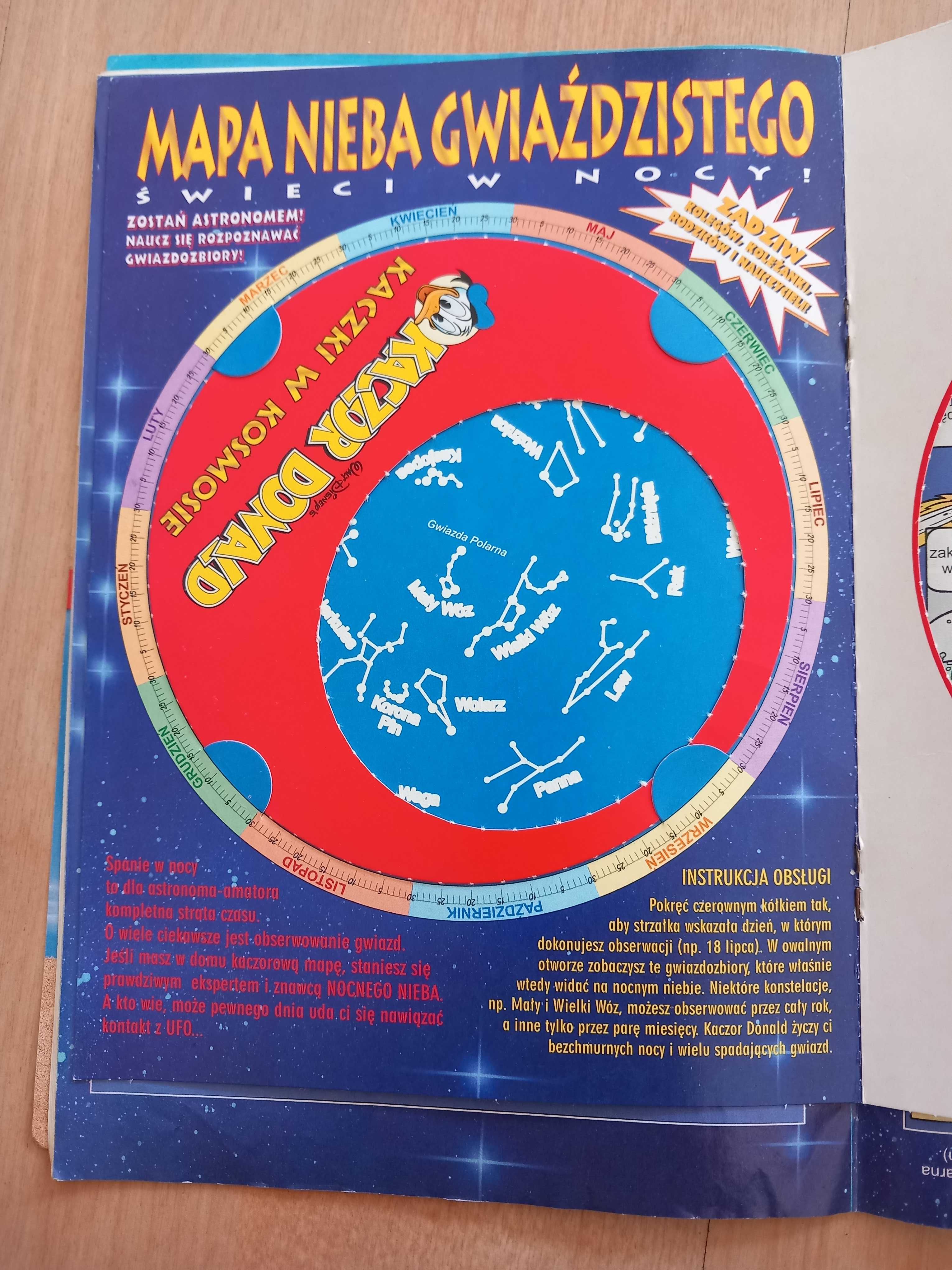Kaczor Donald nr 28/1998 wraz z dodatkiem Mapa nieba gwieździstego