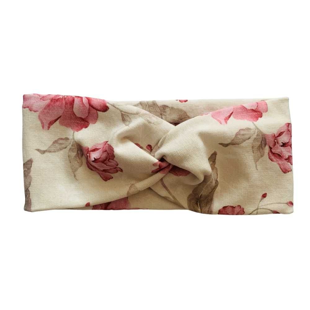 Opaska na głowę róże 46 Handmade