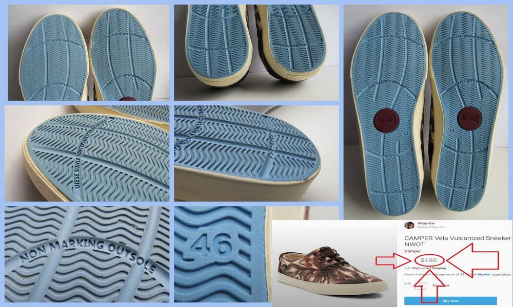 Кроссовки, сникеры Camper Vela Palm's Vulcanized разм. 45 (29.5см)