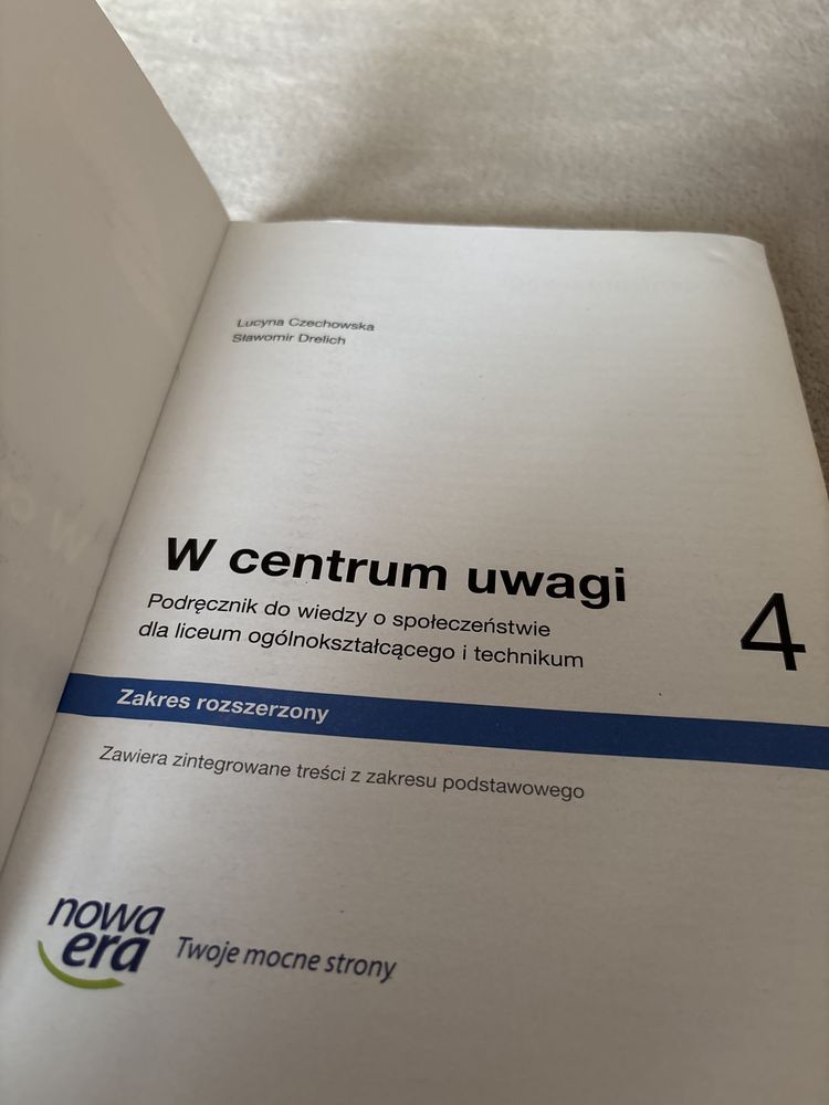 Podręcznik do wiedzy o społeczeństwie zakres rozszerzony kl. 4