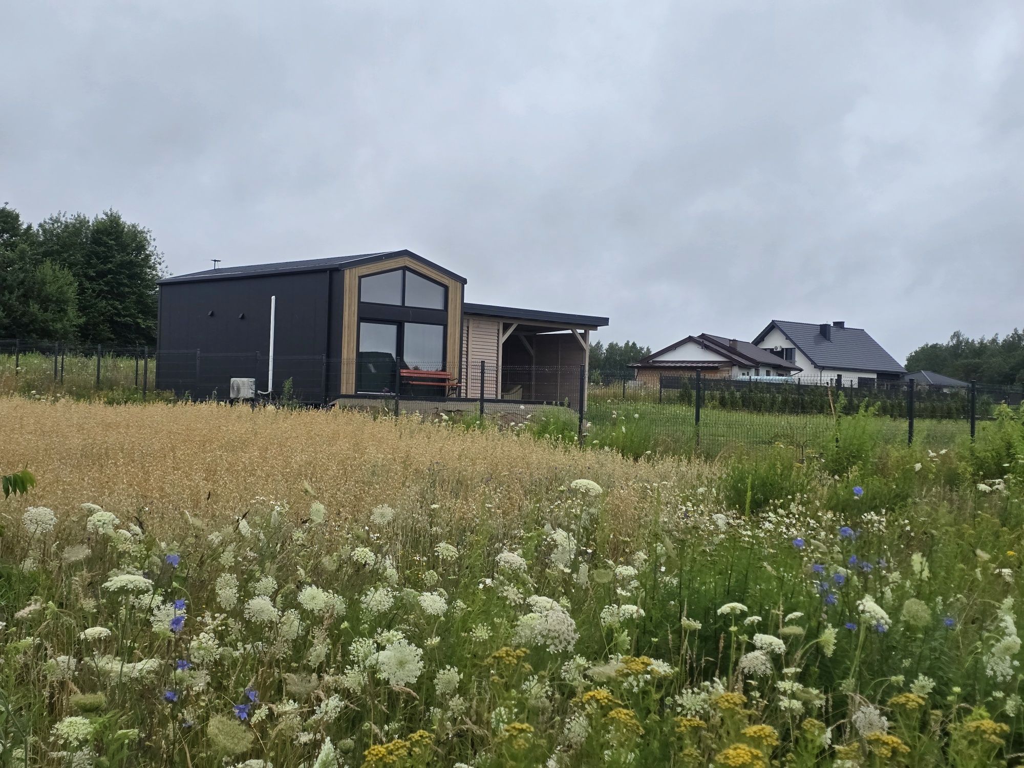 Działka + domek całoroczny, modułowy 50m2 niedaleko jeziora. Mazury