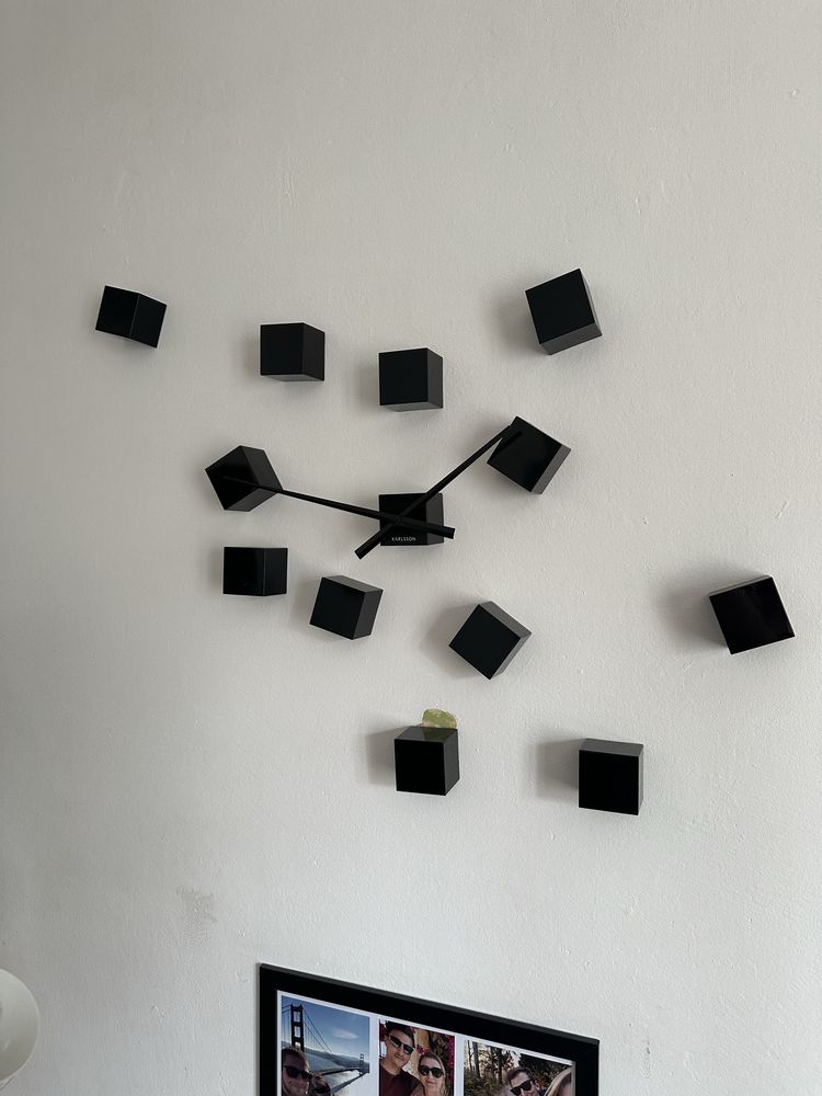 Zegar ścienny Karlsson DIY Cubic Design 3D kostki