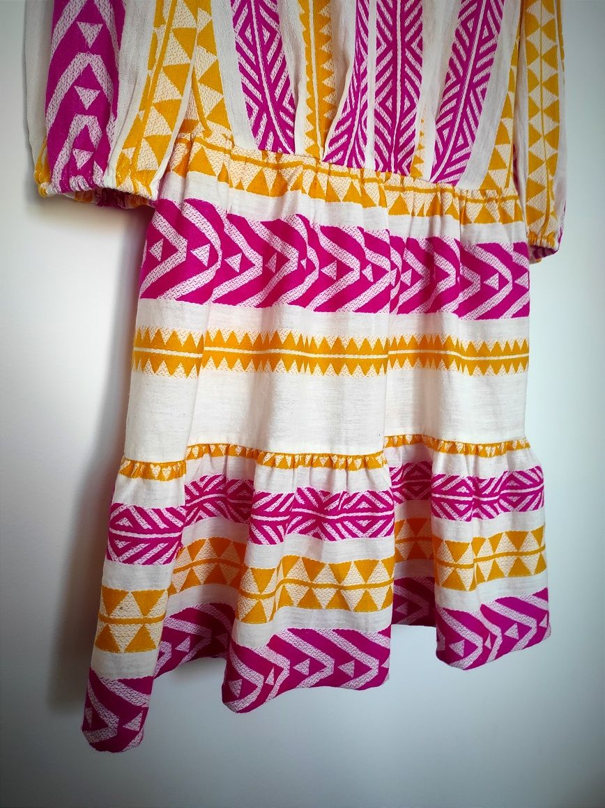 Sukienka letnia w stylu bohoo, r. 42