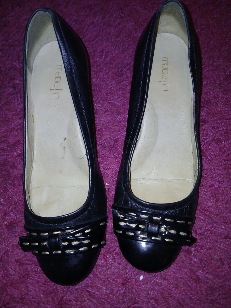 Sapatos em pele genuina 38