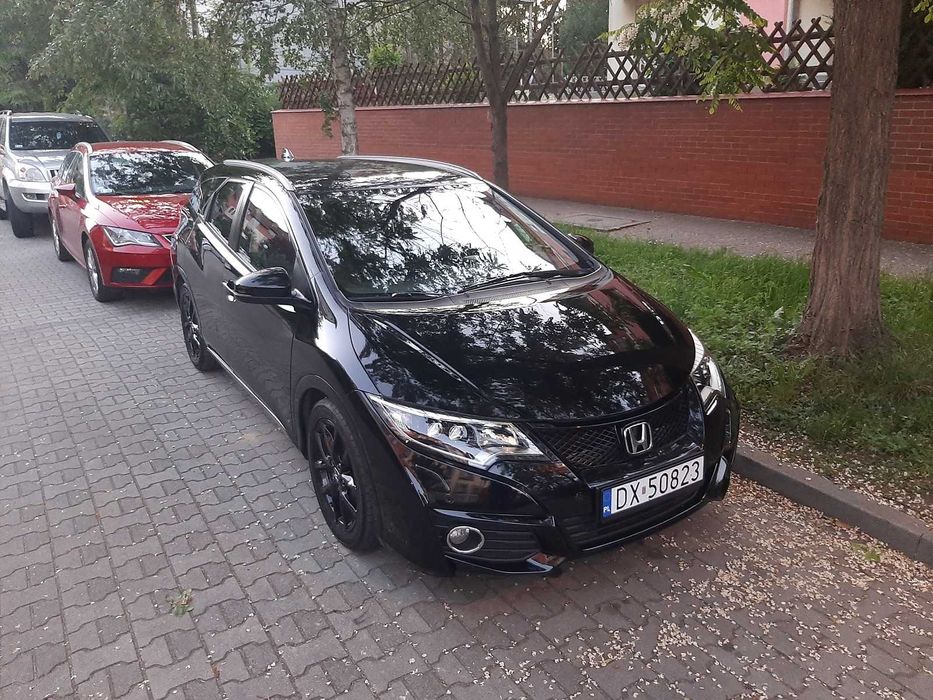 CZARNA Honda CIVIC Tourer, polift 2016r. zadbana,bez nakładów-do jazdy
