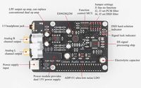 ЦАП I2S HIFI 384K DSD256 для Raspberry Pi плата