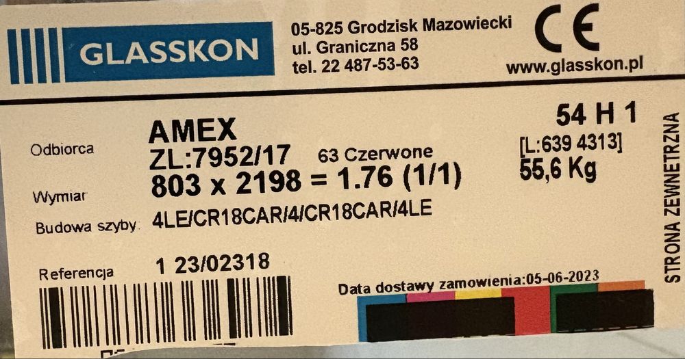 Pakiet 3-szybowy w ramie PCV