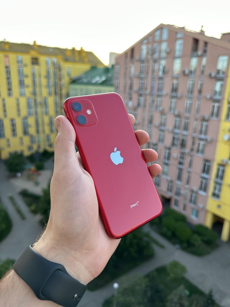 93% Аккум Идеал iPhone 11 64Gb Red Neverlock Айфон