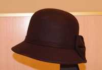 Шляпка Новая Демисезонная С Бантом Черного Цвета 57 Размер
