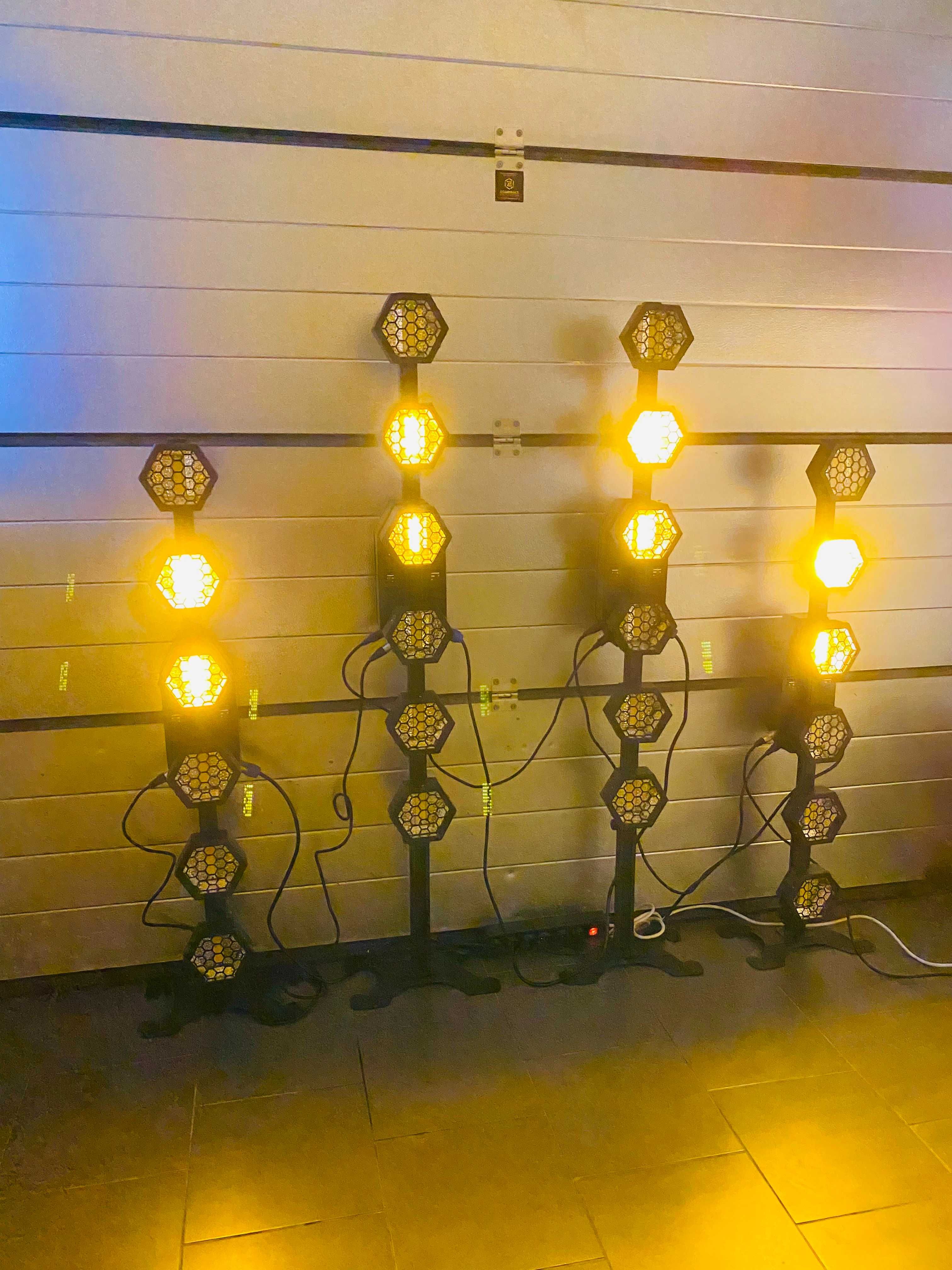 2x Lampa Retro Vintage Hexaline jak P2 420w + Nogi + Torby suntrip COB