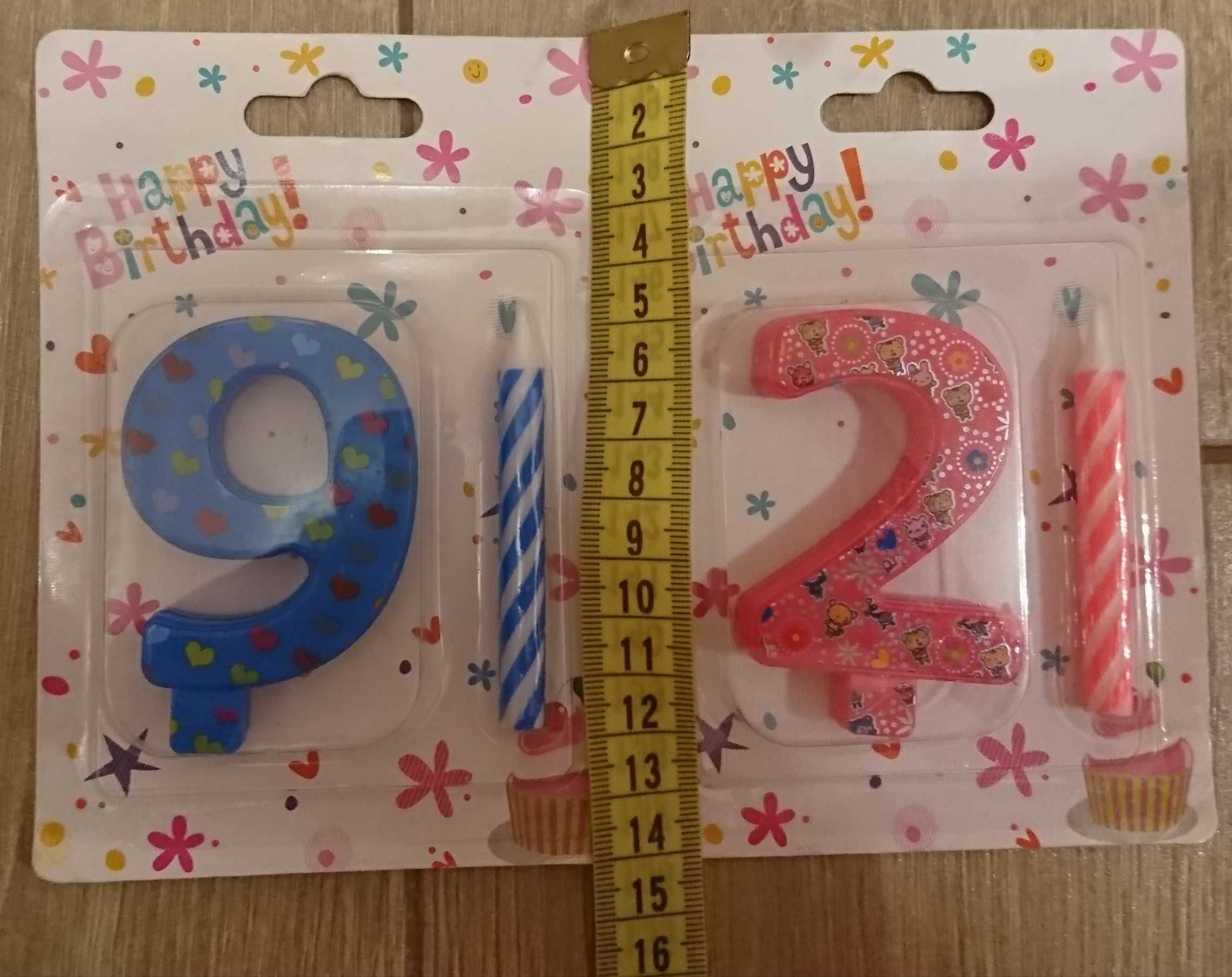 Свечки цифры на день рождения 9 и 2