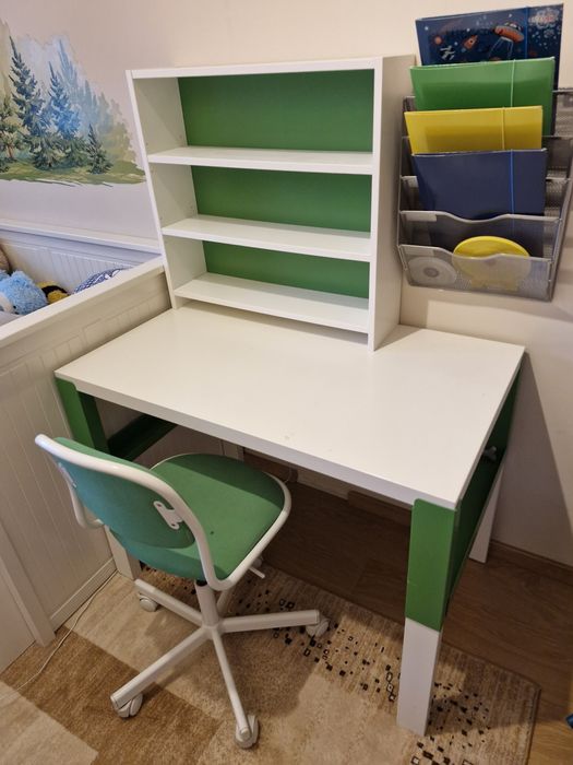 Ikea Pahl biurko dla.dzieci -zestaw krzesło dla.dzieci