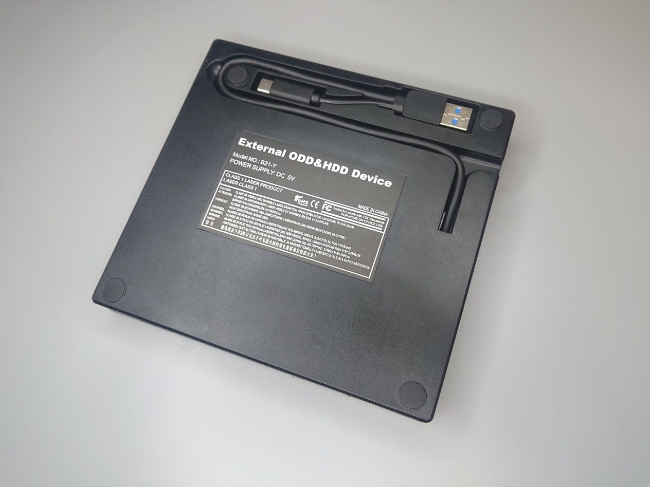Внешний оптический привод CD/DVD/RW, USB 3.0/Type C