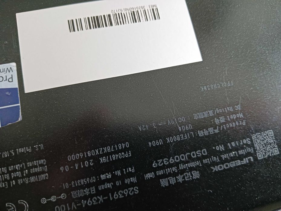 Laptop Fujitsu U904 UHD 14,1' Core I5 10GB RAM dysk SSD128 podśw. klaw
