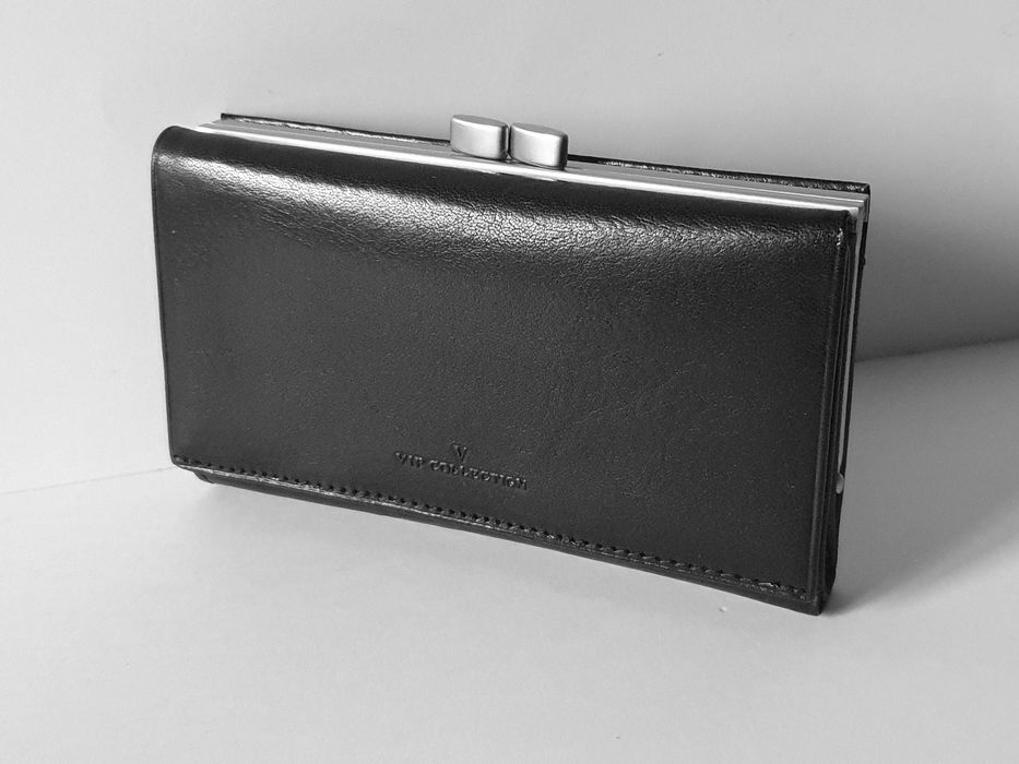 NOWY Portfel Skórzany Damski. Portmonetka. Skóra Vip Collection