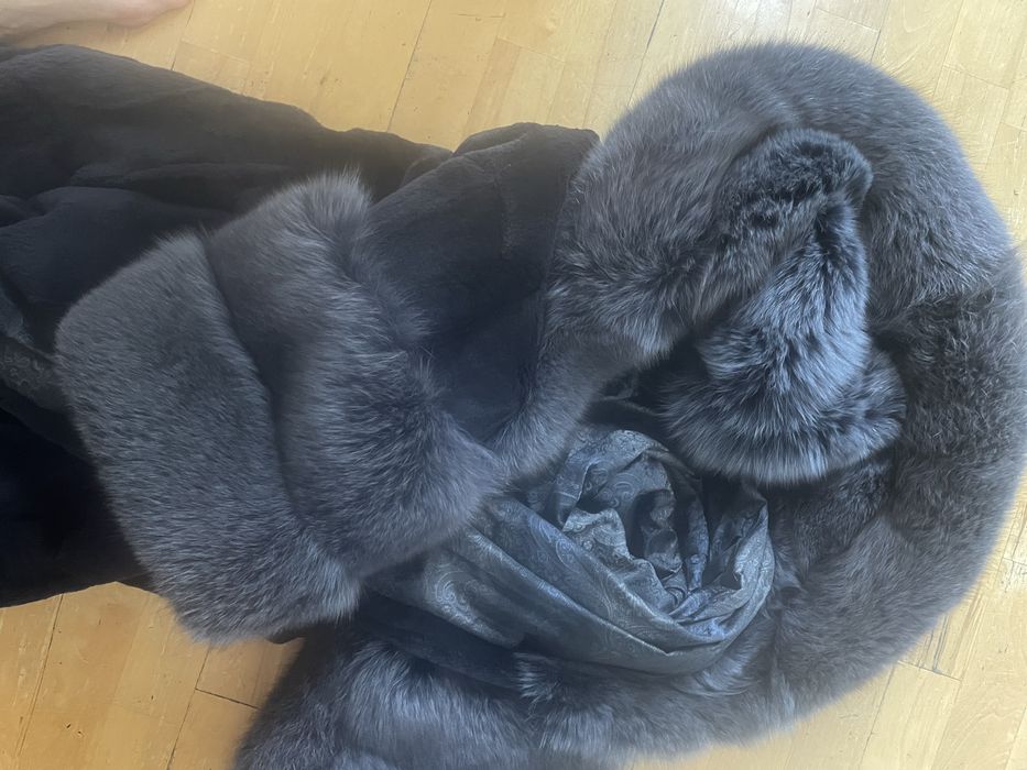 Epilowane futro z norek roz uniwersalny