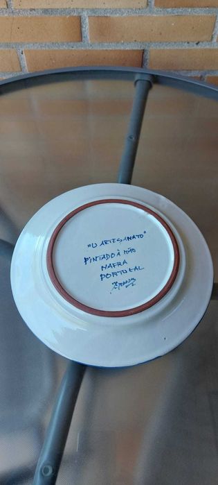 Prato de Porcelana pintado à mão