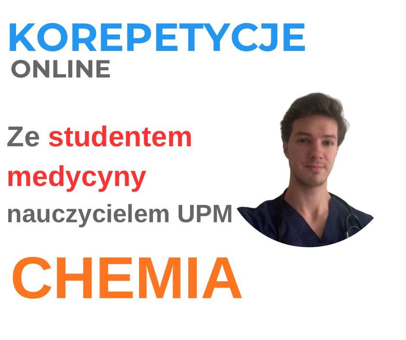 Korepetycje z chemii ze studentem medycyny | 1h ZA DARMO !