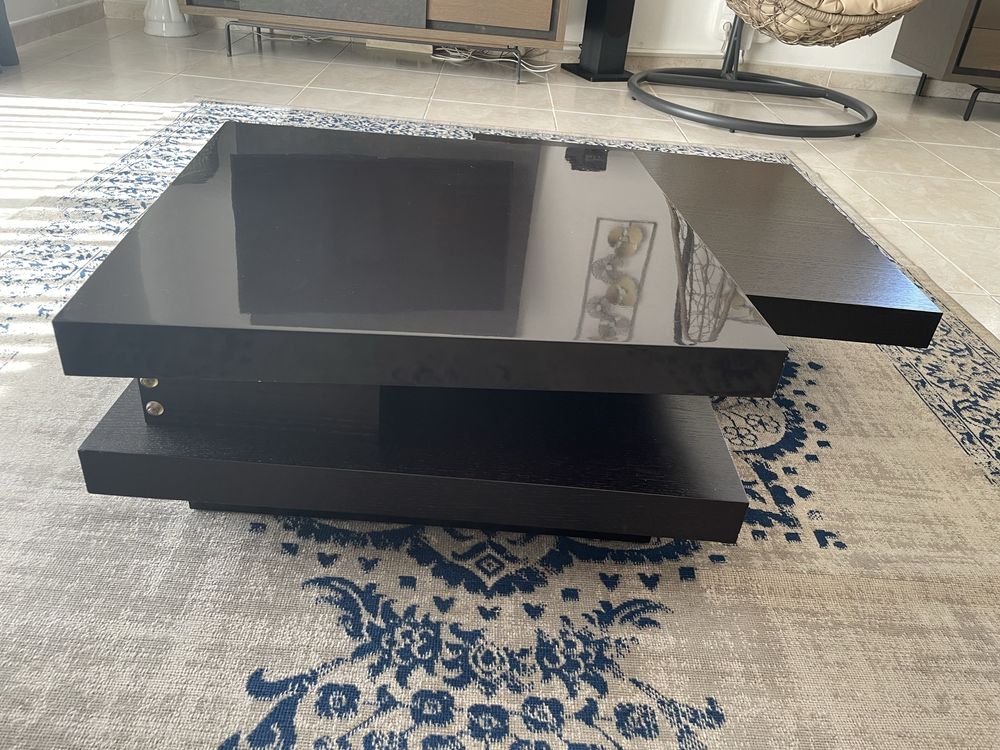 Mesa de Centro Modular Preta