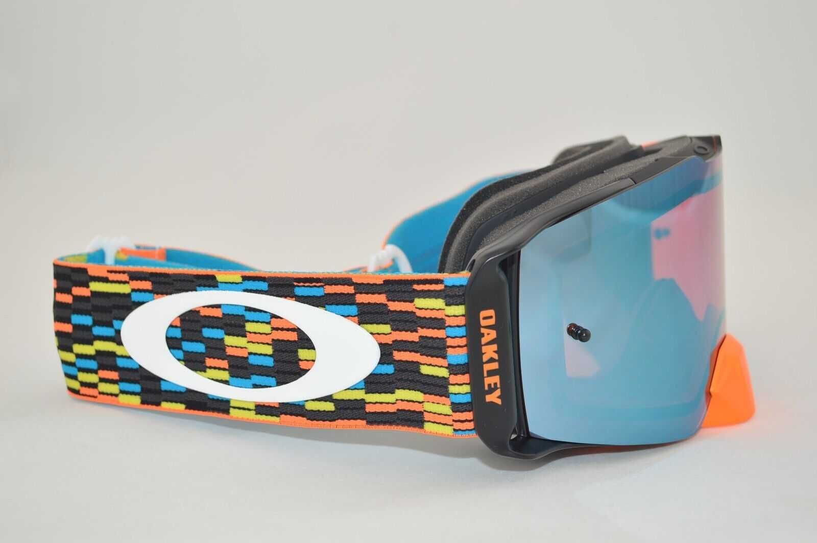 Gogle Oakley Front Line MX Equalizer Orange Blue PRIZM Sapphire atv