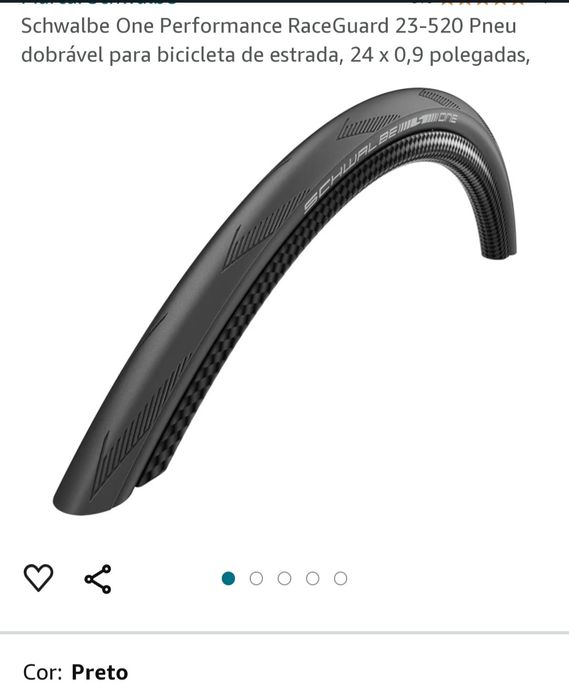 Pneu de bicicleta de estrada dobrável Schwalbe one roda 24