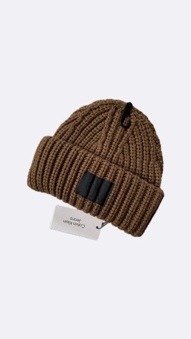 Новая зимняя шапка calvin klein ( ck ribbed knit beanie hat )с америки