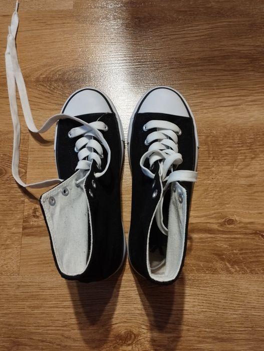 Czarne trampki damskie rozmiar 36