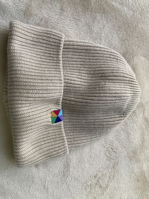 Bezowa czapka merino 2-5 lat Mybasic