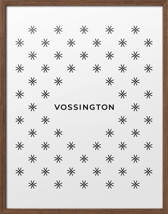 Vossington Nowoczesna Cienka Ramka na Zdjęcia Brązowa 40 x 50 cm