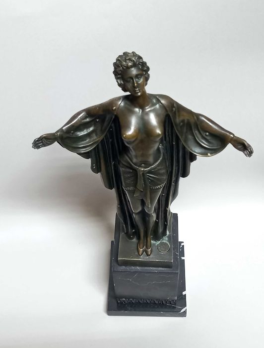 Bogini, brąz, proj. Demeter H. Chiparus, lata 20,30-te