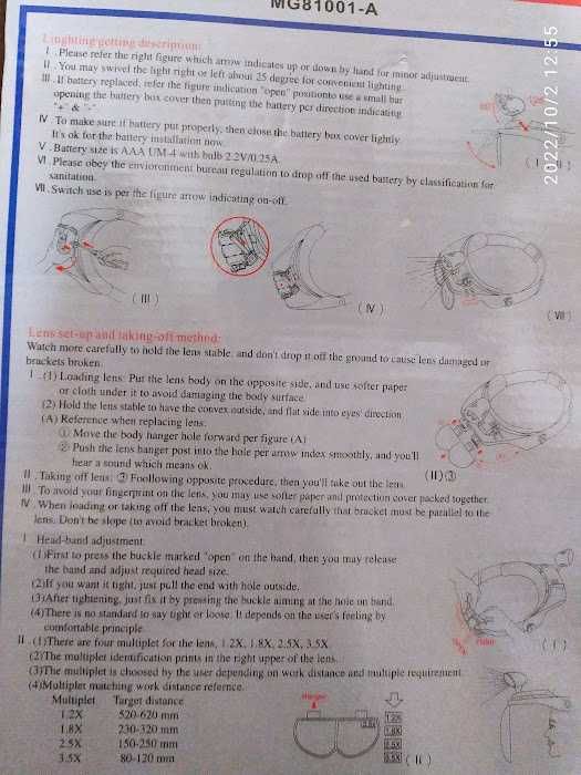 Lupa z podświetleniem LED bez użycia rąk