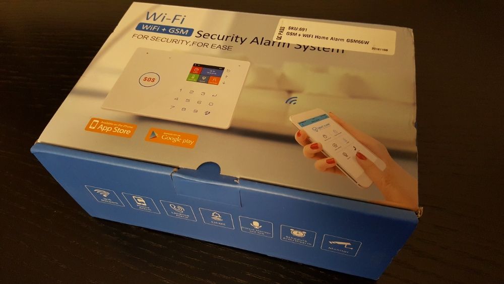 Alarme wifi gsm habitação App Android ios iphone loja wi-fi sistema ip