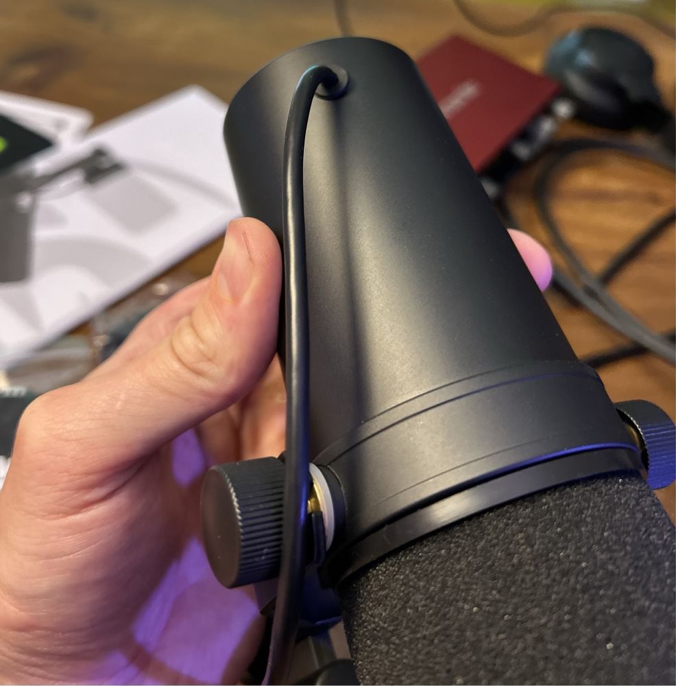 Rezerwacja Shure SM7B mikrofon dynamiczny do podcastu, YouTube