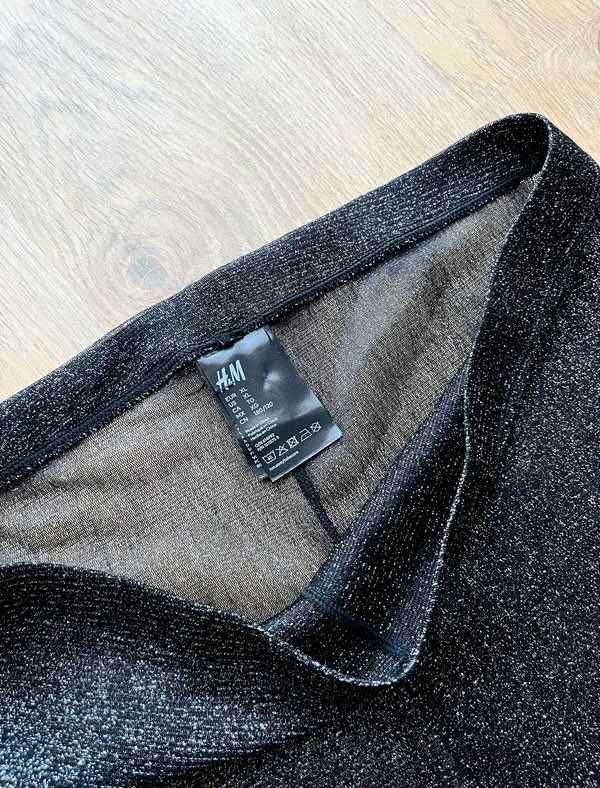 Spodnie leginsy rajstopy błyszczące z diamencikami cekiny H&M XL/42