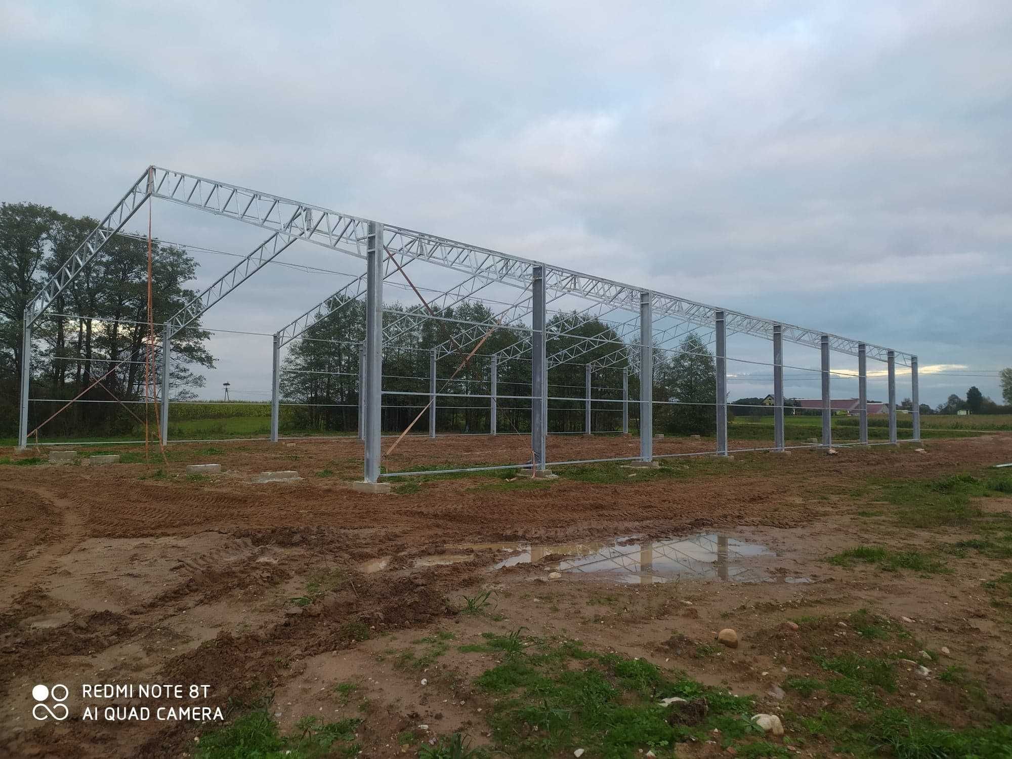 Hala stalowa 15x25x5m - konstrukcja