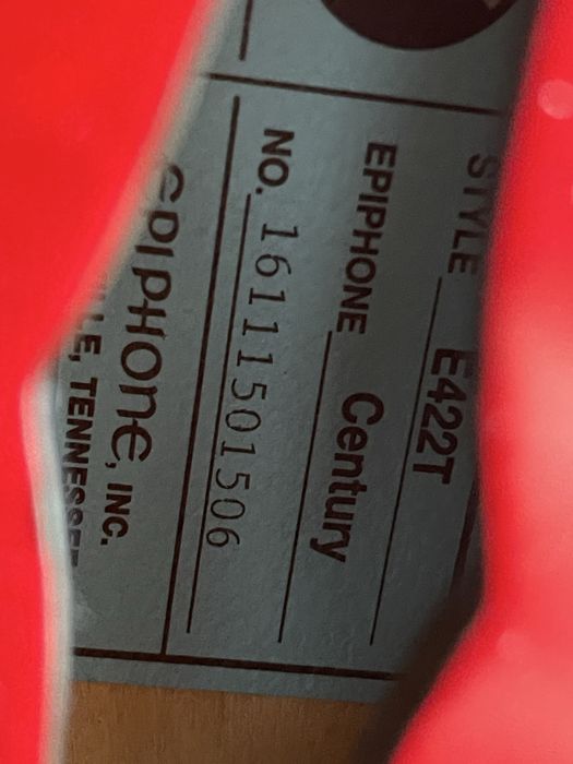 Epiphone Century E-422T (2016, Qingdao) – bardzo dobry stan