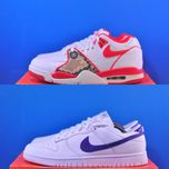 Кросівки Nike Stussy X Air Flight 89 Low Sp White/Red  Dunk Low Nby