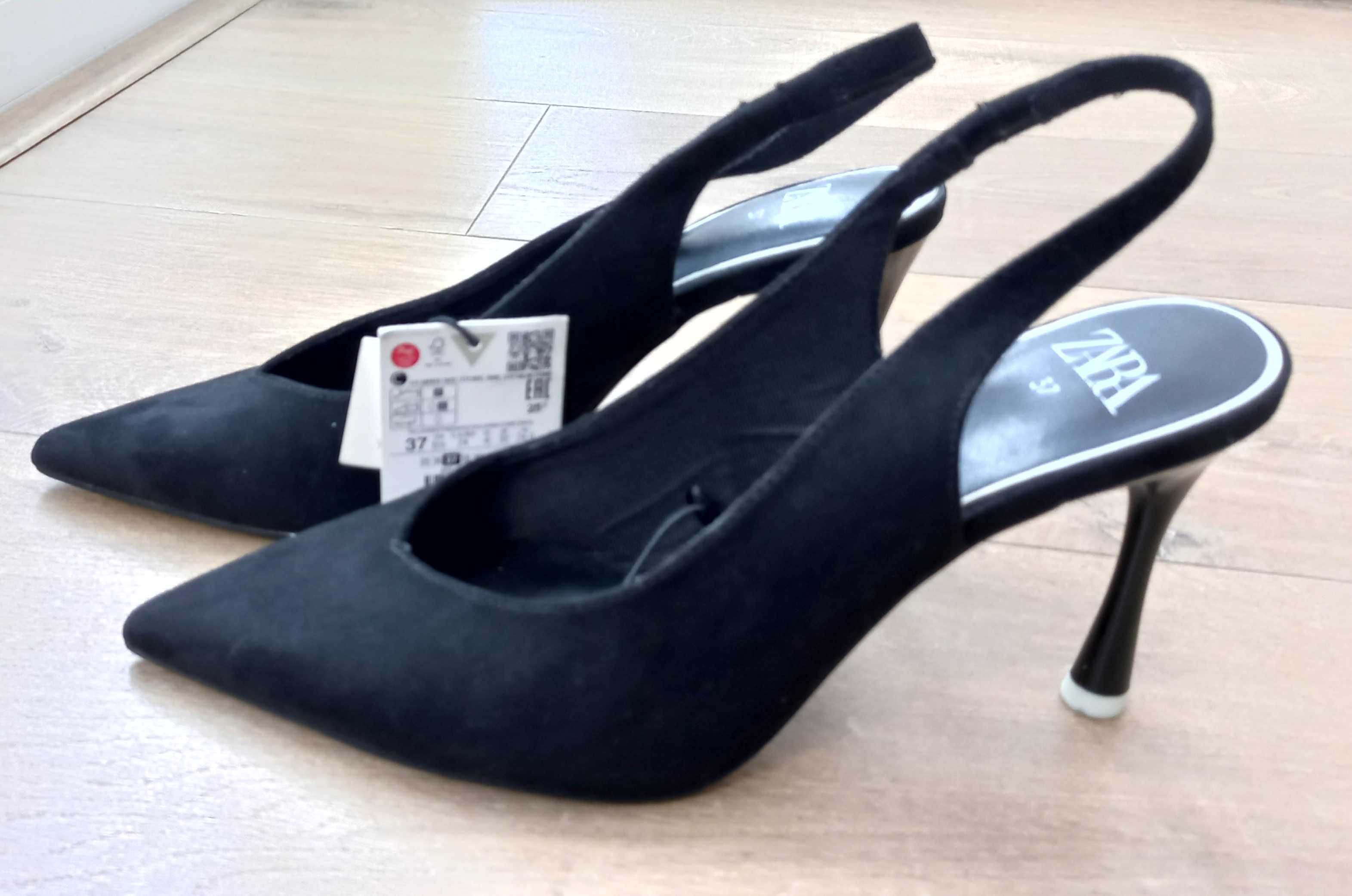 Nowe buty z odkrytą piętą Zara rozm.37