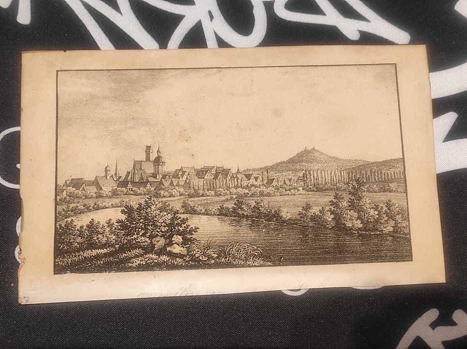 Rysunek nieznanego malarza „Riedlingen a.d.Donau um 1834”.