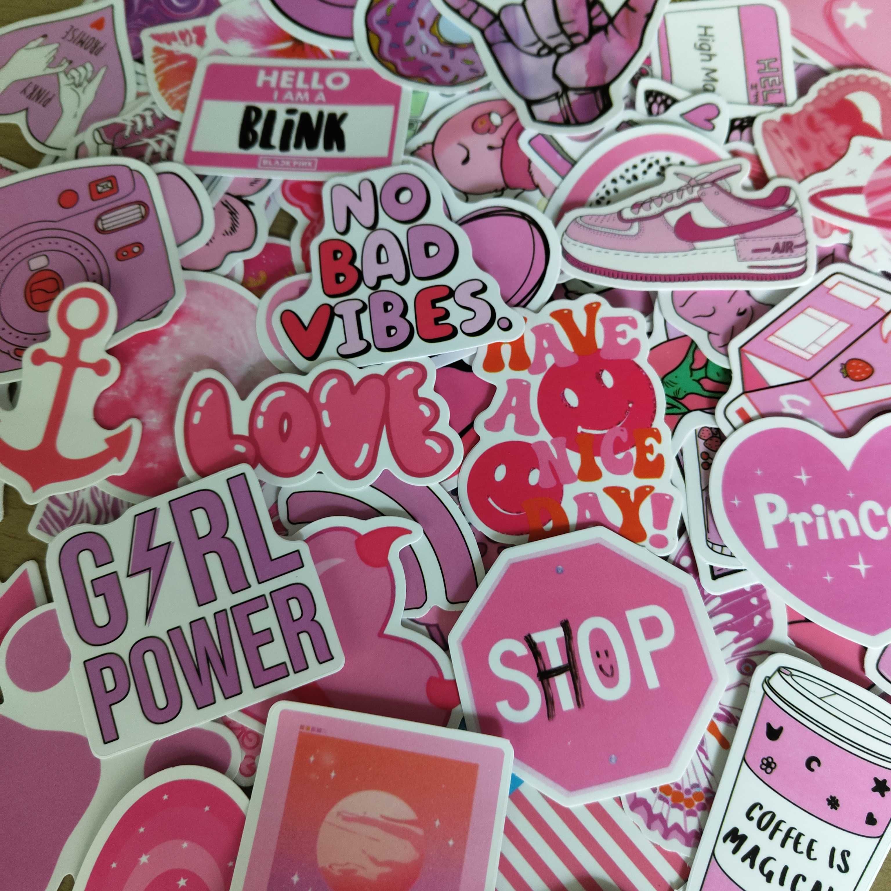 100 Stickers Autocolantes Girls Love No Bad Vibes