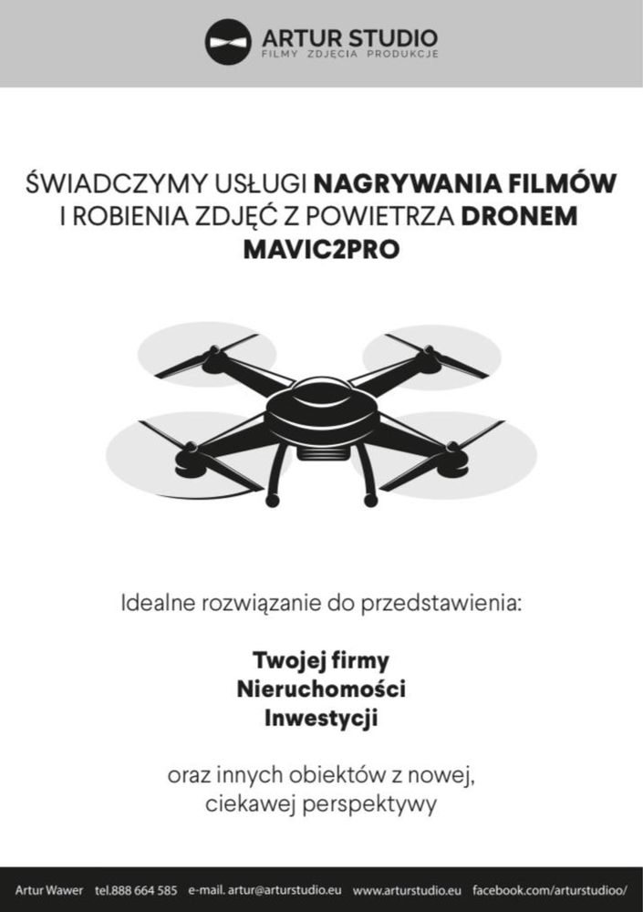 USŁUGI DRONEM Oława,Wrocław,Opolskie Dolny śląsk- cały kraj