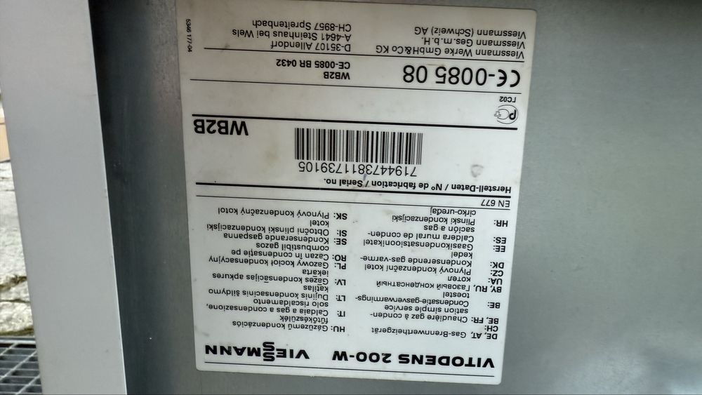 Piec Gazowy Vissman Vitodent 200 - W