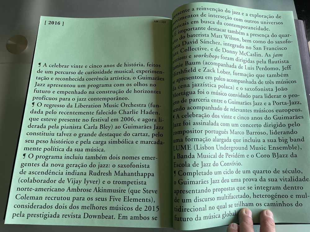 Livro-Novembro Guimarães jazz 25 anos