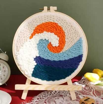 Набор для вышивания в ковровой технике (ковровая вышивка) "Волна"