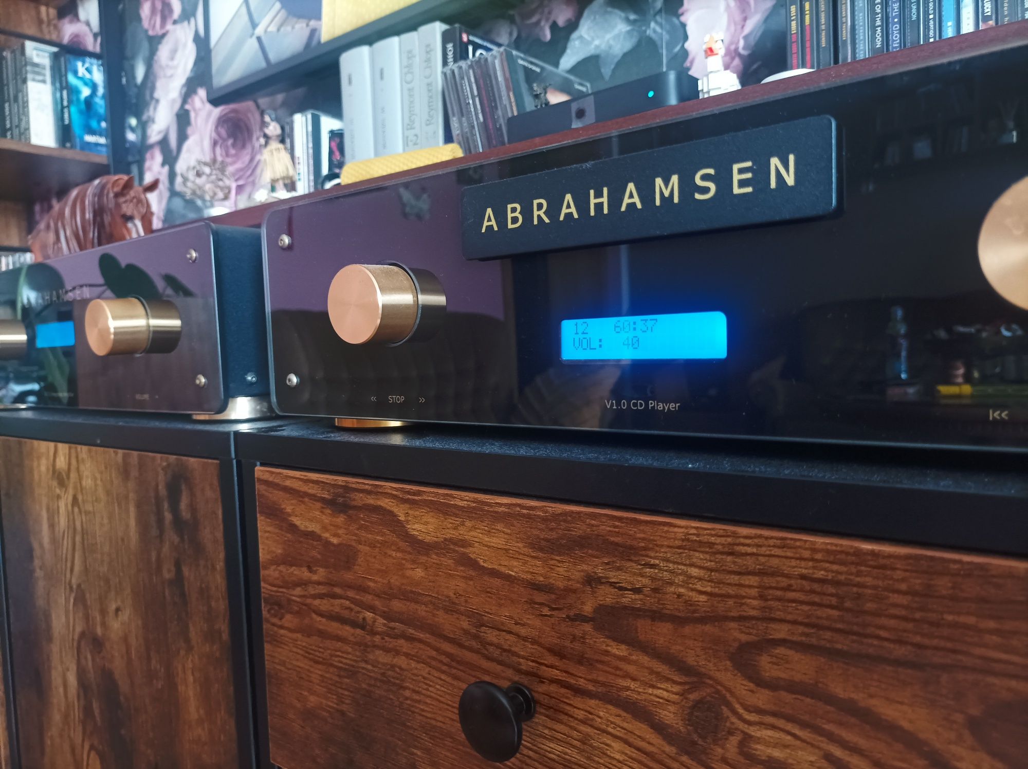 Wzmacniacz Abrahamsen+CD+Kolumny