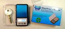 Micro balança digital de bolso 0.01 - 200 gramas