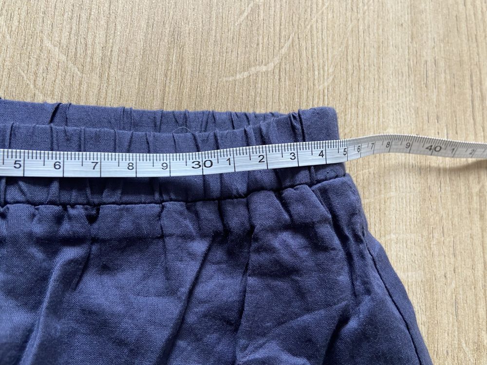 Eddie Bauer 34 niebieska granatowa wizytowa nowa z metką pas guma